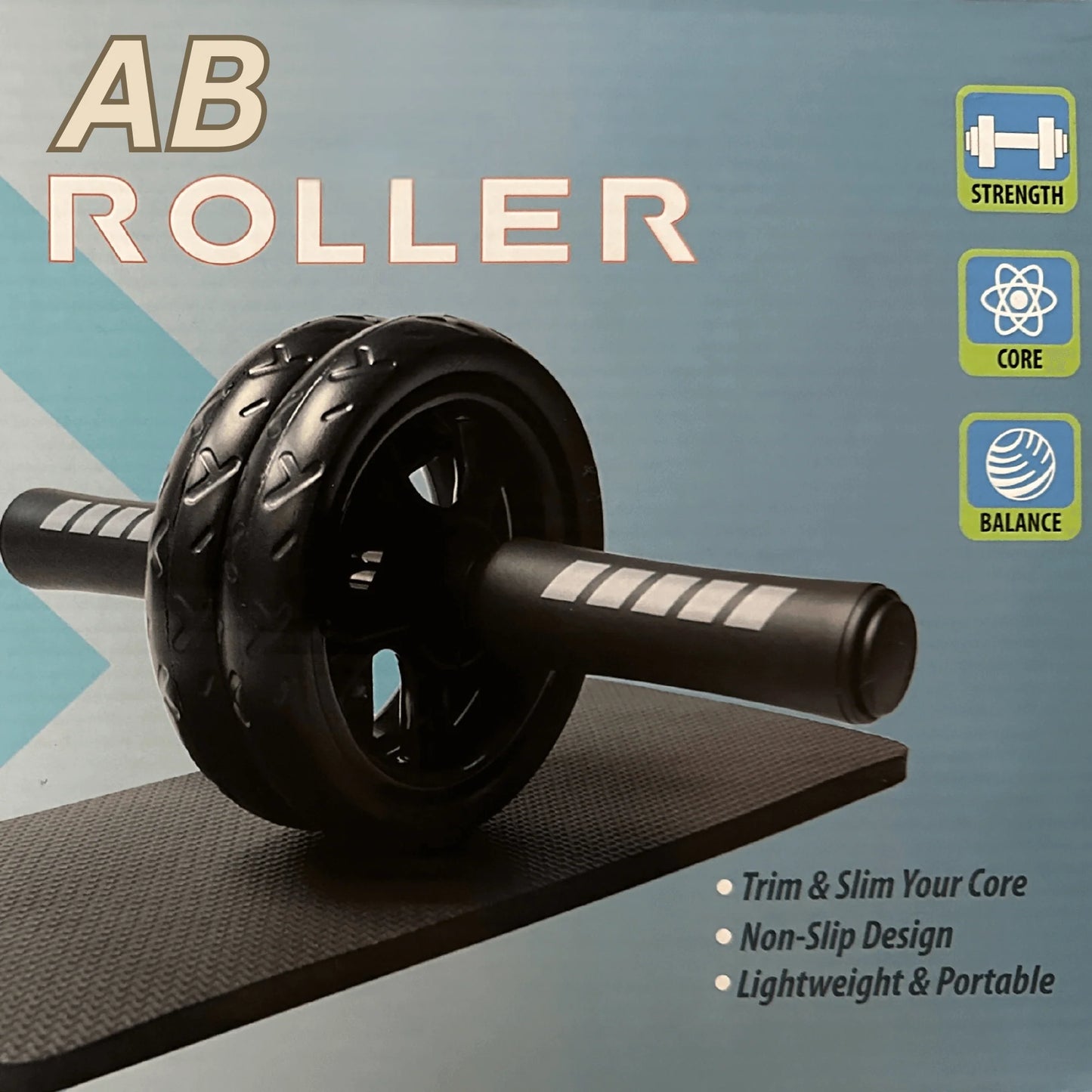 Jupitergear Ab Roller Wheel with Kneeling Pad for Enhanced Abdominal and Core Strength Training for All Fitness Levels