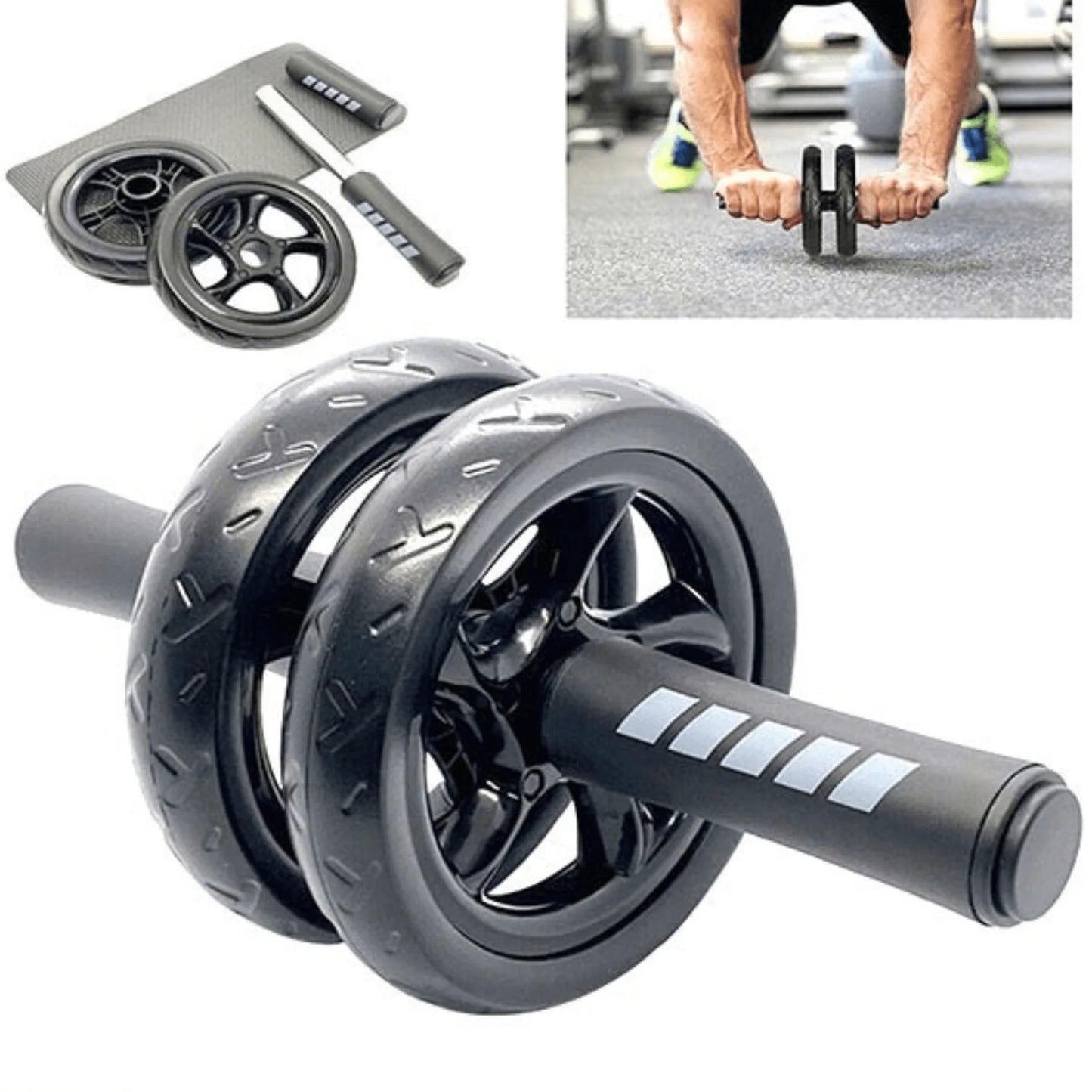 Jupitergear Ab Roller Wheel with Kneeling Pad for Enhanced Abdominal and Core Strength Training for All Fitness Levels