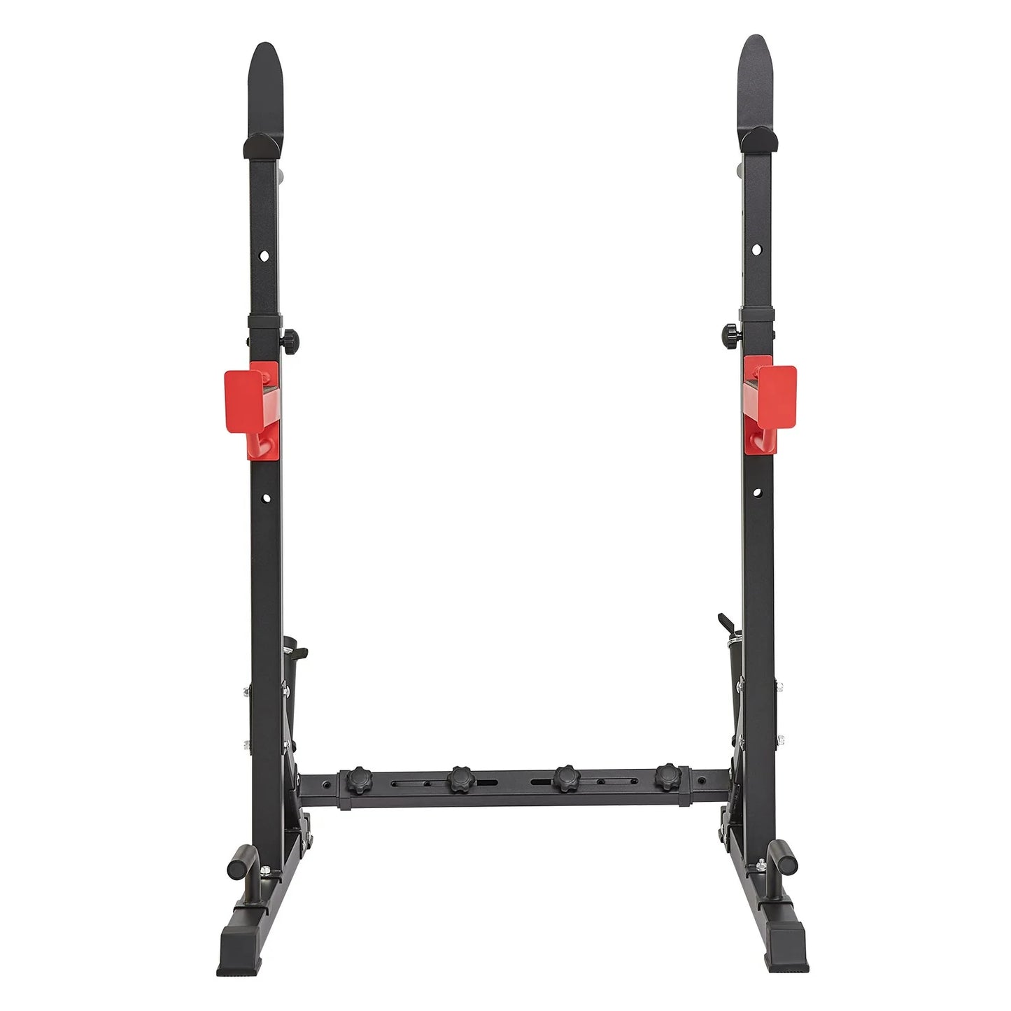 VEVOR Multi-Functional Squat Stand Power Rack with Adjustable Bench Press Stands, Weight Plate Storage, and 600 lbs Max Load Capacity for Home and Commercial Gyms