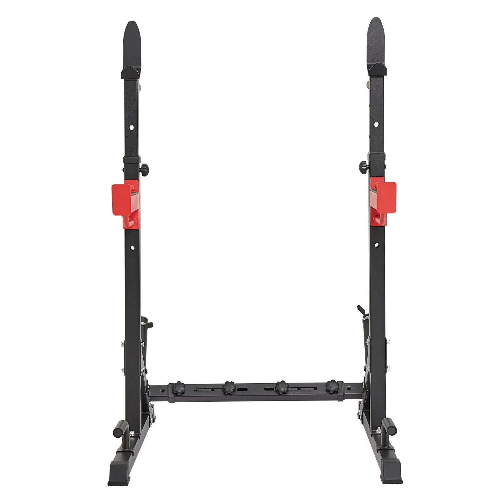 VEVOR Multi-Functional Squat Stand Power Rack with Adjustable Bench Press Stands, Weight Plate Storage, and 600 lbs Max Load Capacity for Home and Commercial Gyms